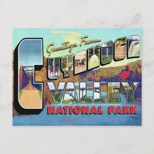 Carte Postale Salutations Du Rétro Du Parc National De La Vallée
