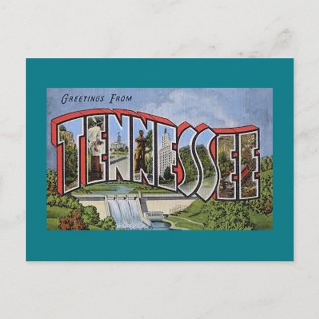 Carte Postale Salutations Du Tennessee (Devant)