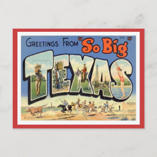 Carte Postale Salutations Du Texas