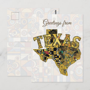 Carte Postale Salutations du Texas