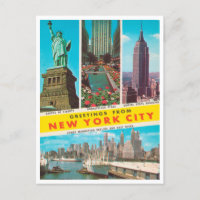 Salutations du Vintage voyage de New York