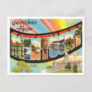 Carte Postale Salutations du Vintage voyage du Kentucky