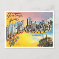 Salutations du Vintage voyage du New Jersey