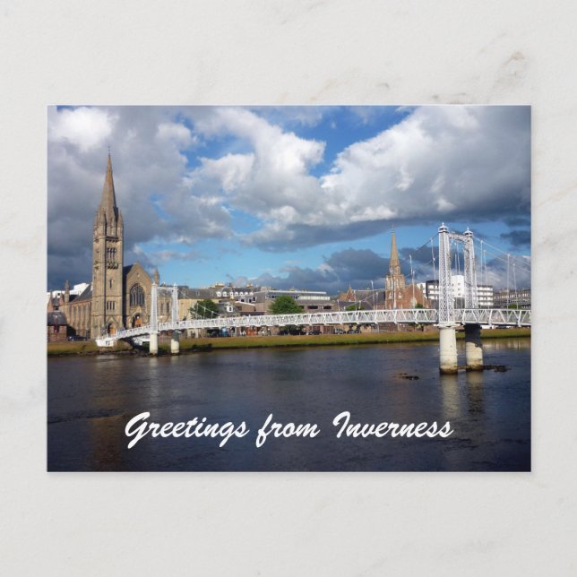 Carte Postale salutations inverness (Devant)