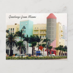 Carte Postale salutations miami
