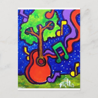 Carte Postale Salutations musicales par piliero