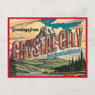 Carte Postale Salutations Rétro De Crystal City