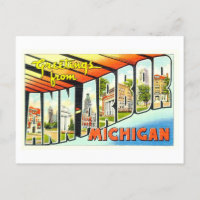 Salutations vintages de Ann Arbor, Michigan,