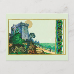 Carte Postale Salutations vintages de la Saint Patrick avec le c