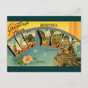 Carte Postale Salutations vintages de New York