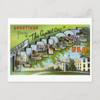 Salutations vintages de Tallahassee, Floride