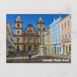 Carte Postale Salvador, Bahia, Brasil, Plaza