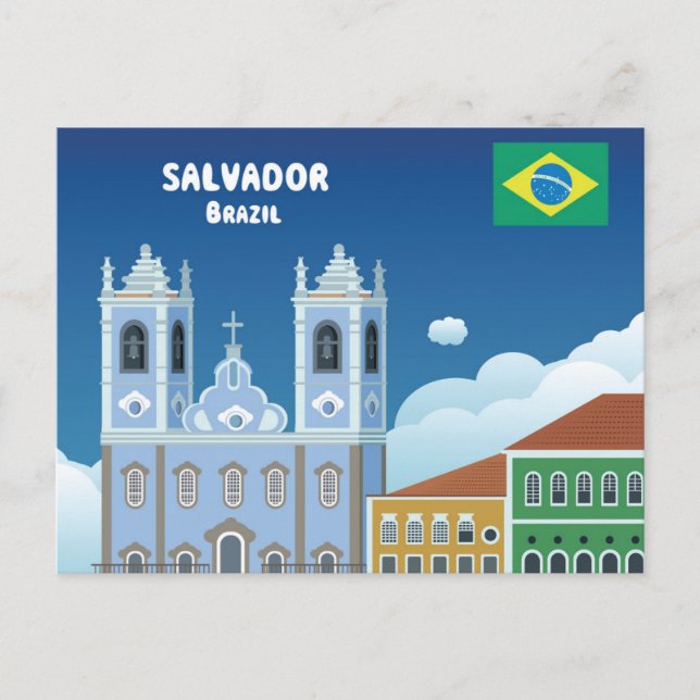 Carte Postale Salvador Brésil (Devant)