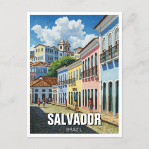 Carte Postale Salvador Brésil Perlourinho Voyage