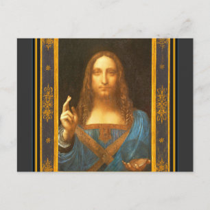 Carte Postale Salvator Mundi 1500 Leonardo da Vinci Art