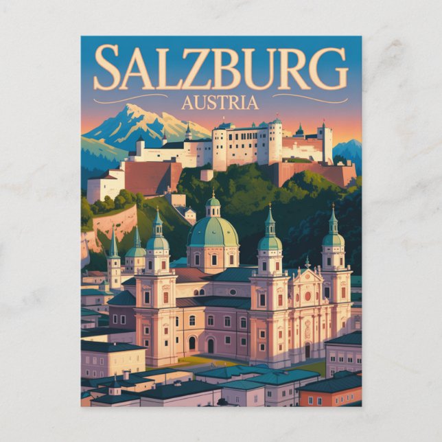 Carte Postale Salzbourg Autriche (Devant)