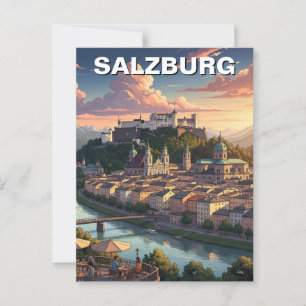 Carte Postale Salzbourg Autriche Voyage