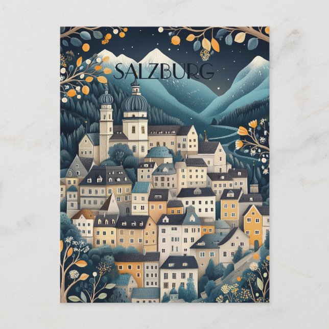 Carte Postale Salzbourg Autriche Voyage (Devant)