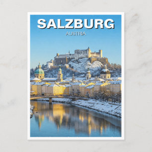 Carte Postale Salzbourg Autriche Voyage hiver