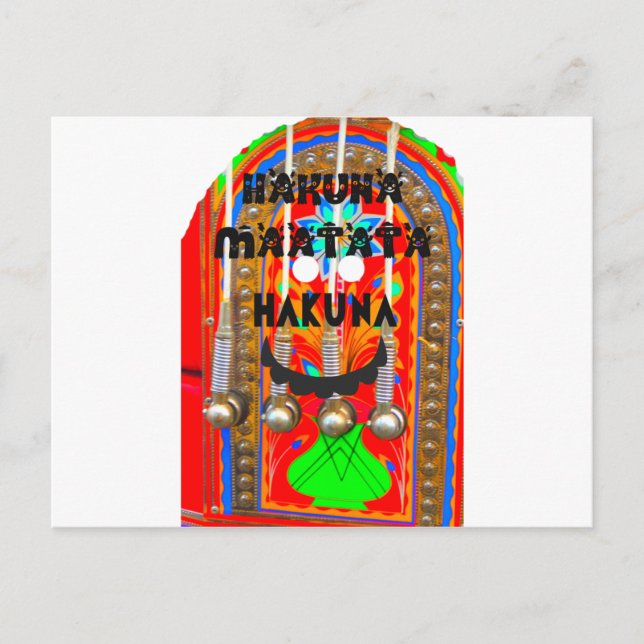 Carte Postale Samba Carnival couleurs blings. inspiration Art (Devant)