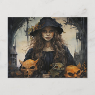 Carte postale Samhain Witch