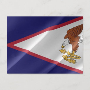 Carte Postale Samoa américaines - Drapeau