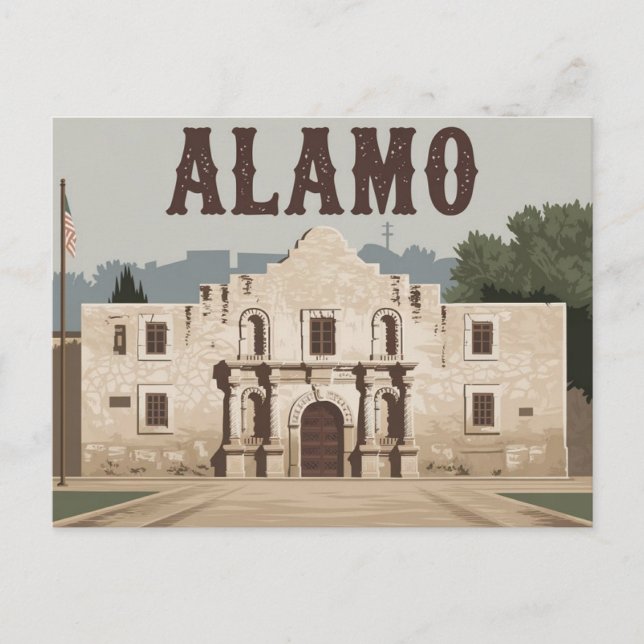 Carte Postale San Antonio, Texas, Alamo (Devant)