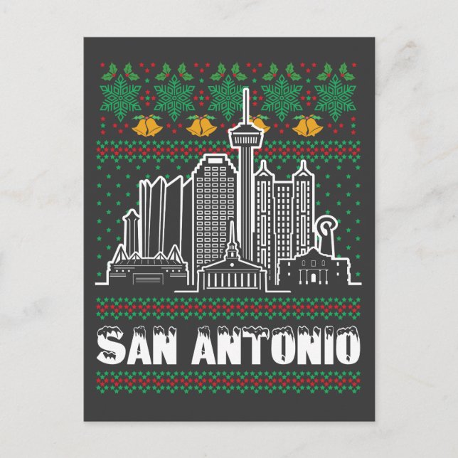 Carte Postale San Antonio Texas Gros Noël (Devant)
