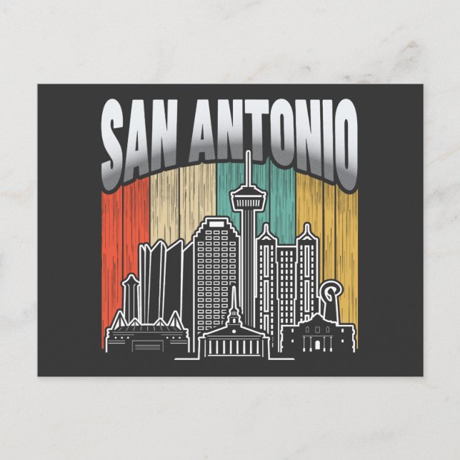 Carte Postale San Antonio Texas Vintage (Devant)