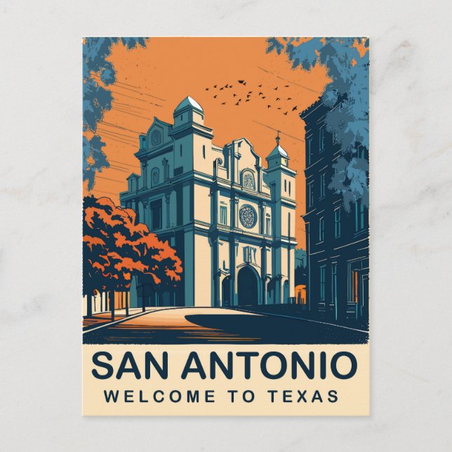 Carte Postale San Antonio, Texas, Voyage (Devant)