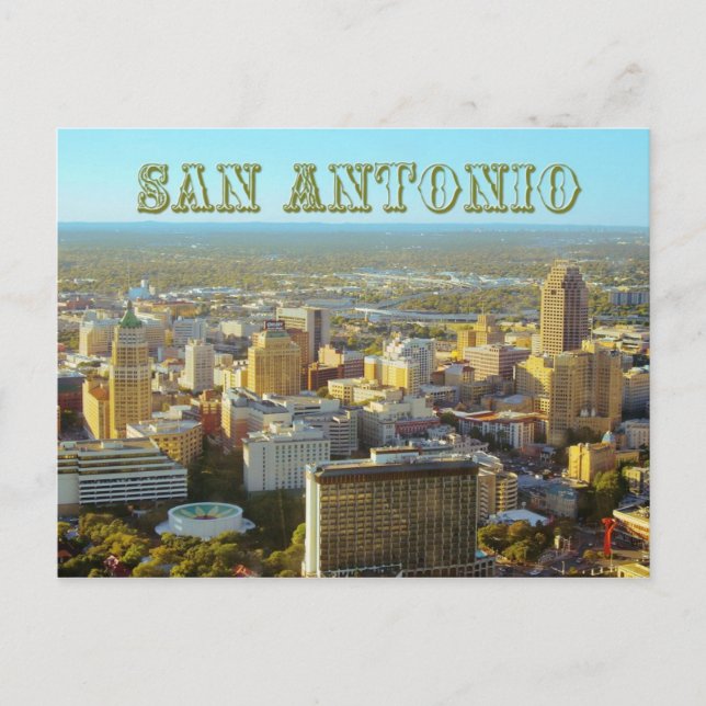 Carte Postale San Antonio, Texas - Vue aérienne (Devant)