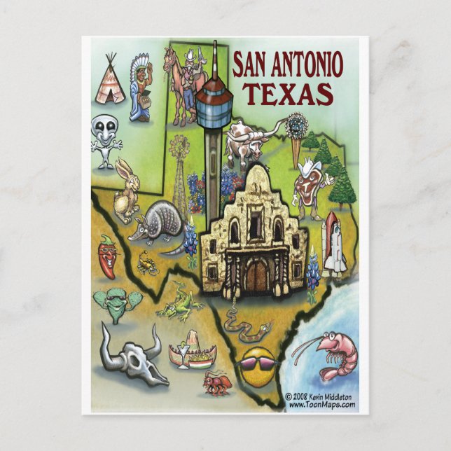 Carte Postale San Antonio TX (Devant)