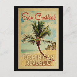 Carte Postale San Cristobal Palm Tree Vintage voyage