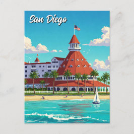 Carte Postale San Diego California Coronado Hotel