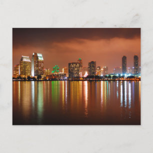 Carte Postale San Diego California la nuit