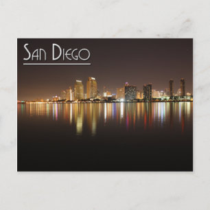 Carte Postale San Diego La Nuit