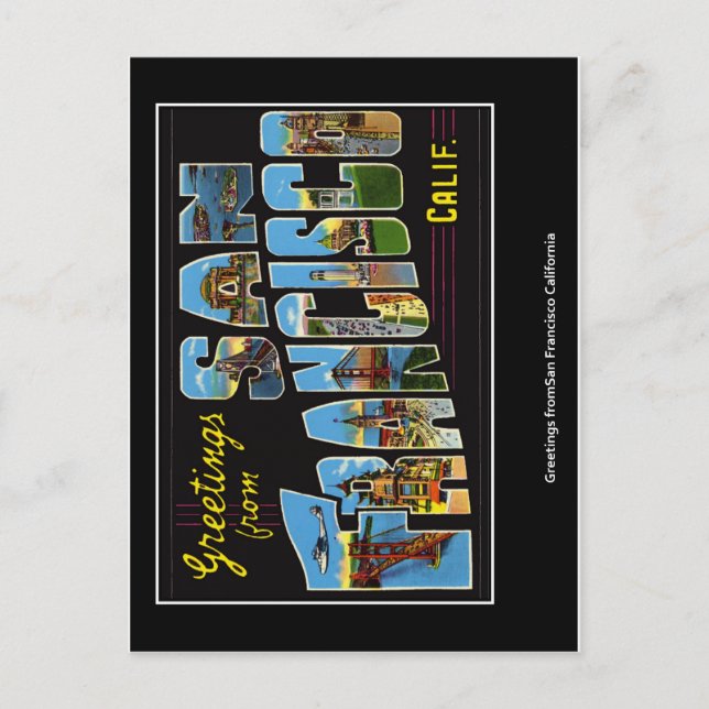 Carte Postale San Francisco (Devant)