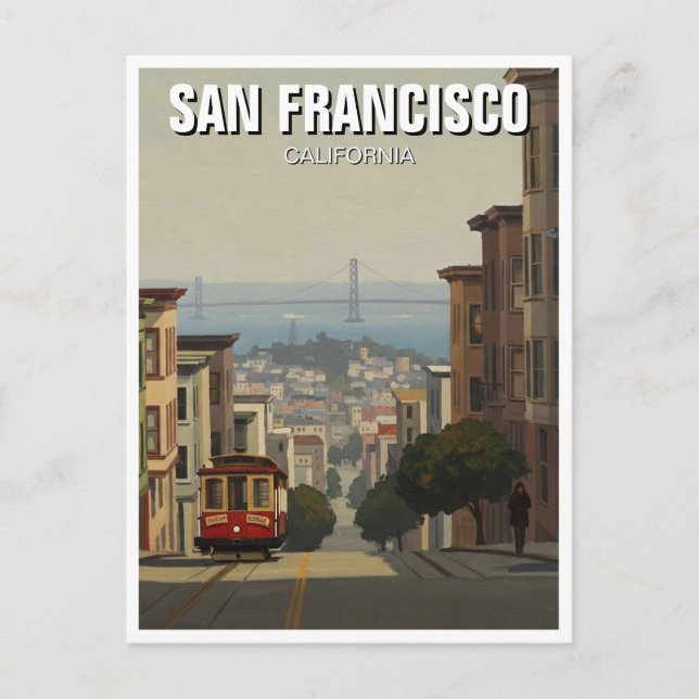 Carte Postale San Francisco Cable Car Californie (Devant)