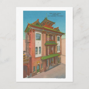 Carte Postale San Francisco, CAKong Chow Temple à Chinatown