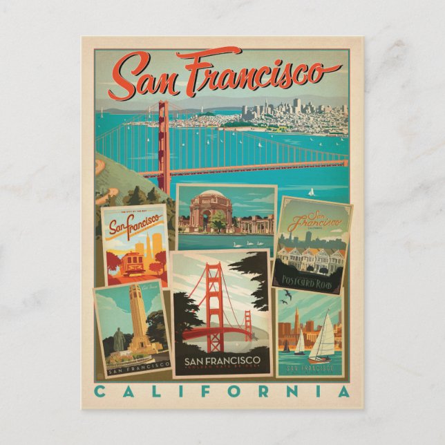 Carte Postale San Francisco, Californie (Devant)