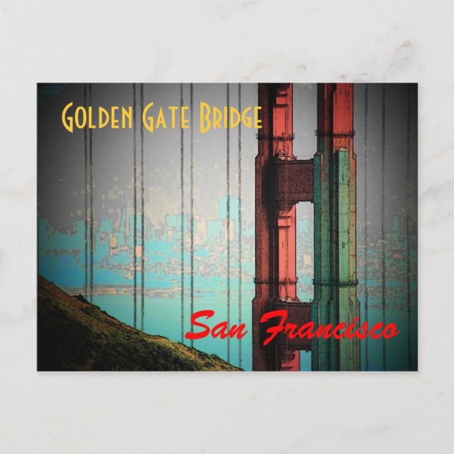 Carte postale San Francisco - Customisée (Devant)