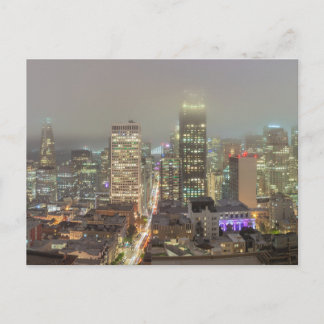 Carte Postale San Francisco in Fog at Nighttime
