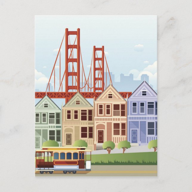 Carte Postale San Francisco | Les Dames Peintes (Devant)