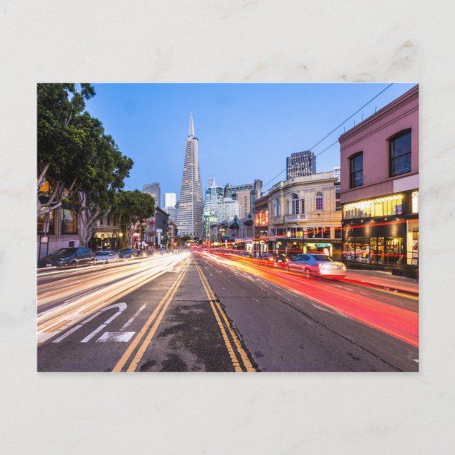 Carte Postale San Francisco North Beach Circulation Flou (Devant)