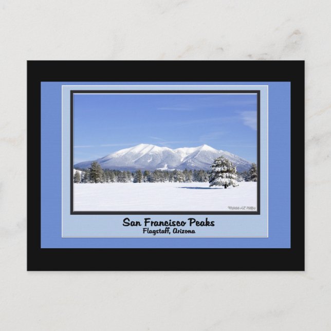 Carte Postale San Francisco Pics En Neige (Devant)