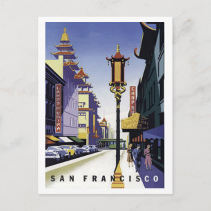 Carte Postale San Francisco, rue urbaine, ville chinoise