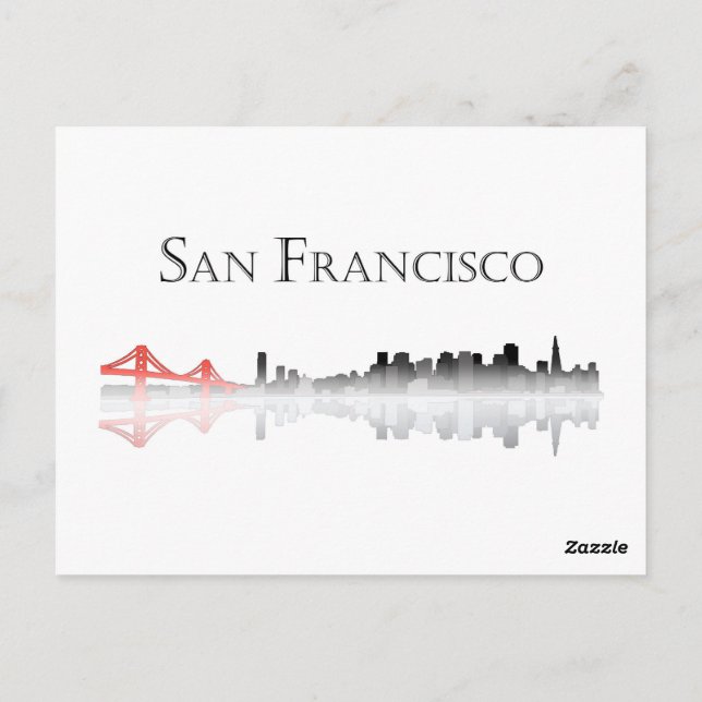 Carte postale San Francisco Skyline (Dos)