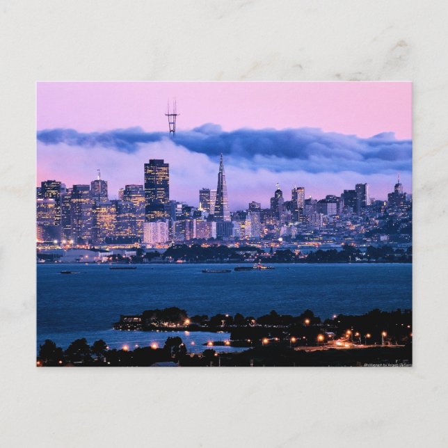 Carte postale San Francisco Skyline (Devant)