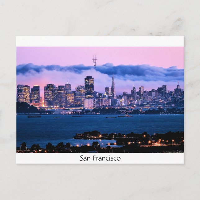 Carte postale San Francisco Skyline (Devant)
