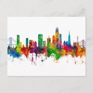 Carte Postale San Francisco Skyline Californie